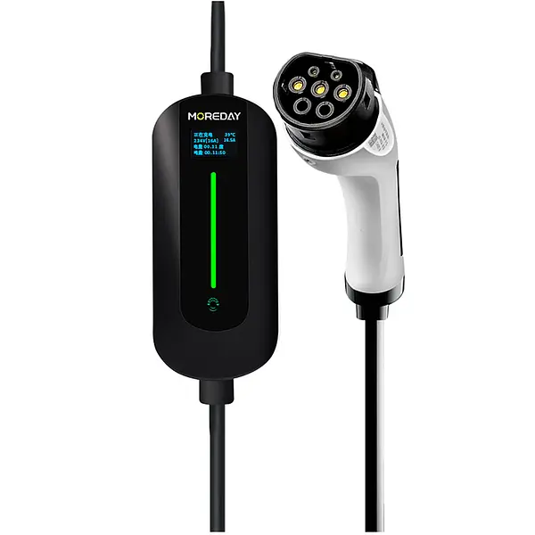 Combo Ev Moreday Cargador 7 Kw Tipo 2 + Adaptador Ccs1